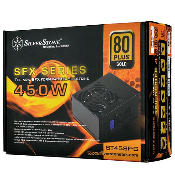SILVERSTONE SST-ST45SF-G 450W SFX 80+ Gold Fully Modular Power Supply (450 W)