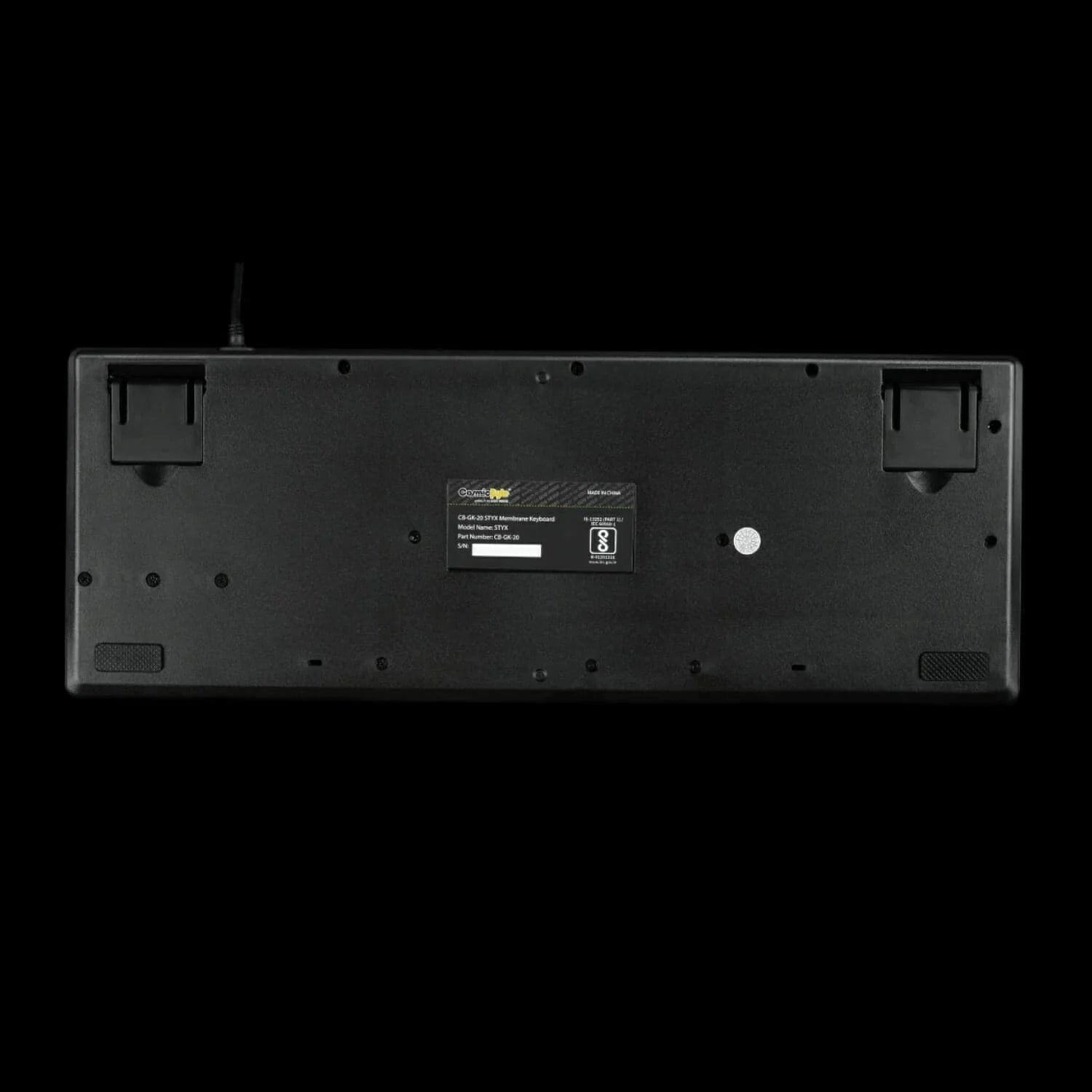 COSMIC BYTE Styx Tenkeyless Membrane Wired Gaming Keyboard ( Black )