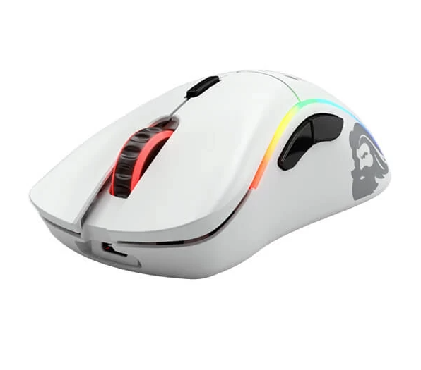 GLORIOUS Model D Minus Wireless Ergonomic Gaming Mouse ( 19000DPI / 6 Macro Buttons ) ( Matte White )
