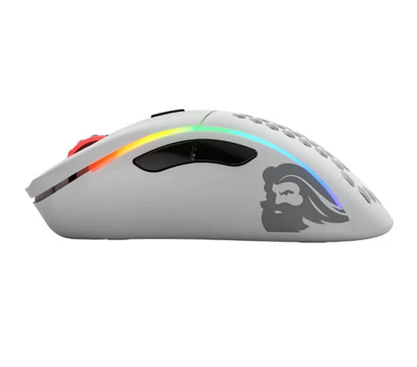 GLORIOUS Model D Minus Wireless Ergonomic Gaming Mouse ( 19000DPI / 6 Macro Buttons ) ( Matte White )