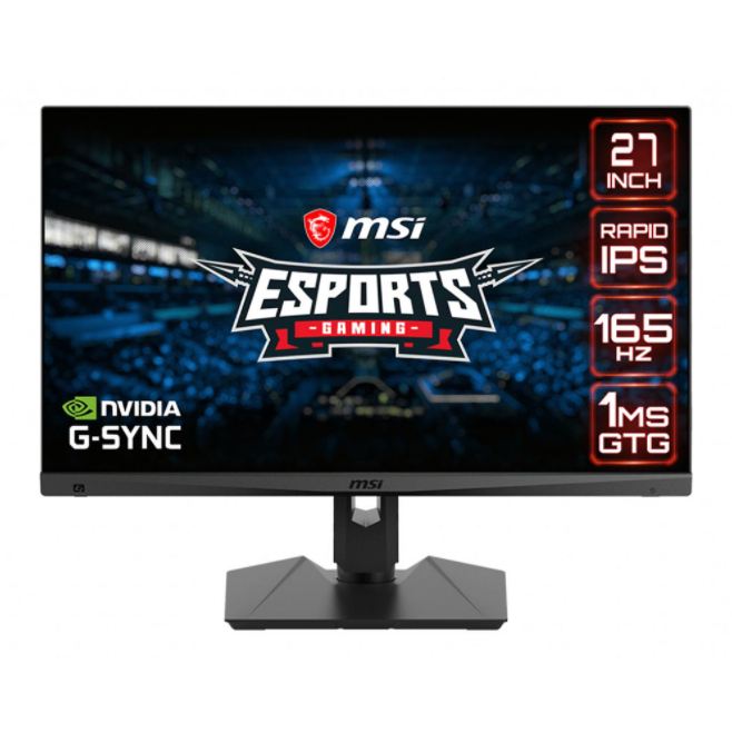 MSI Optix MAG274QRF-QD 27 Inch 2K 165Hz 131% SRGB 1ms Nvidia G-Snyc Gaming Monitor