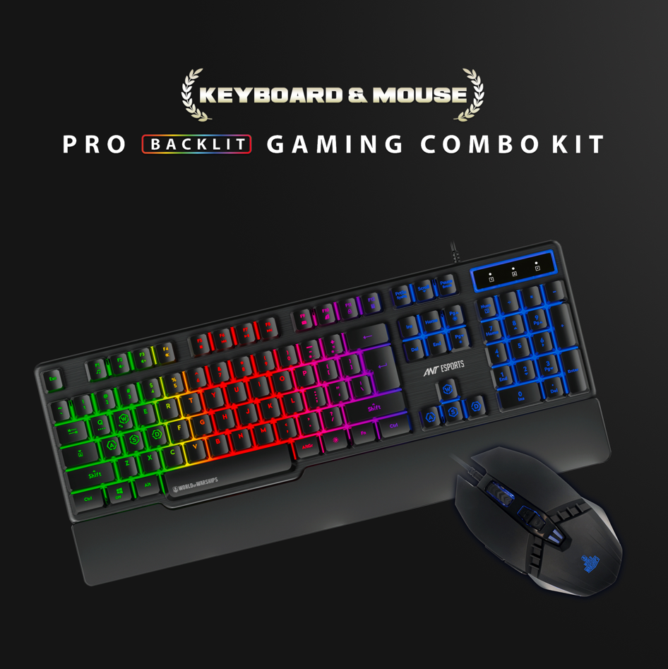 ANT ESPORTS KM500W GAMING KEYBOARD AND GAMING MOUSE COMBO (BIS.R-41179400)