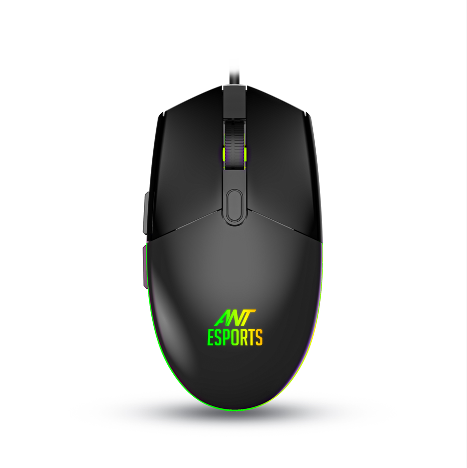 ANT ESPORTS KM1650 RGB MEMBRANE WIRED GAMING KEYBOARD & RGB MOUSE COMBO -BLACK