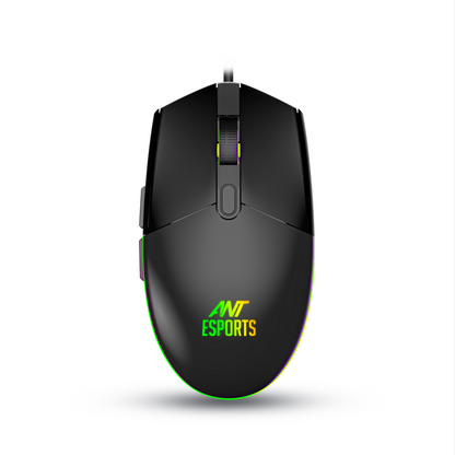 ANT ESPORTS KM1650 RGB MEMBRANE WIRED GAMING KEYBOARD & RGB MOUSE COMBO -BLACK