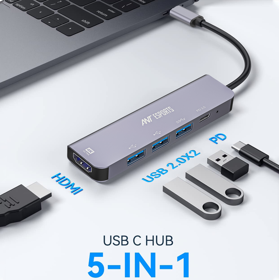 ANT ESPORTS 5-IN-1 MULTIFUNCTIONAL DOCKING STATION (AEC510)