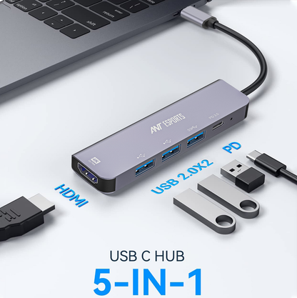 ANT ESPORTS 5-IN-1 MULTIFUNCTIONAL DOCKING STATION (AEC510)