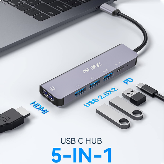 ANT ESPORTS 5-IN-1 MULTIFUNCTIONAL DOCKING STATION (AEC510)