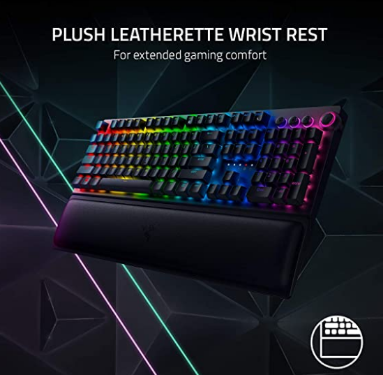 RAZER BlackWidow V3 Pro RGB Full Size Mechanical Wireless + Bluetooth Gaming Keyboard ( Linear Yello Switch )