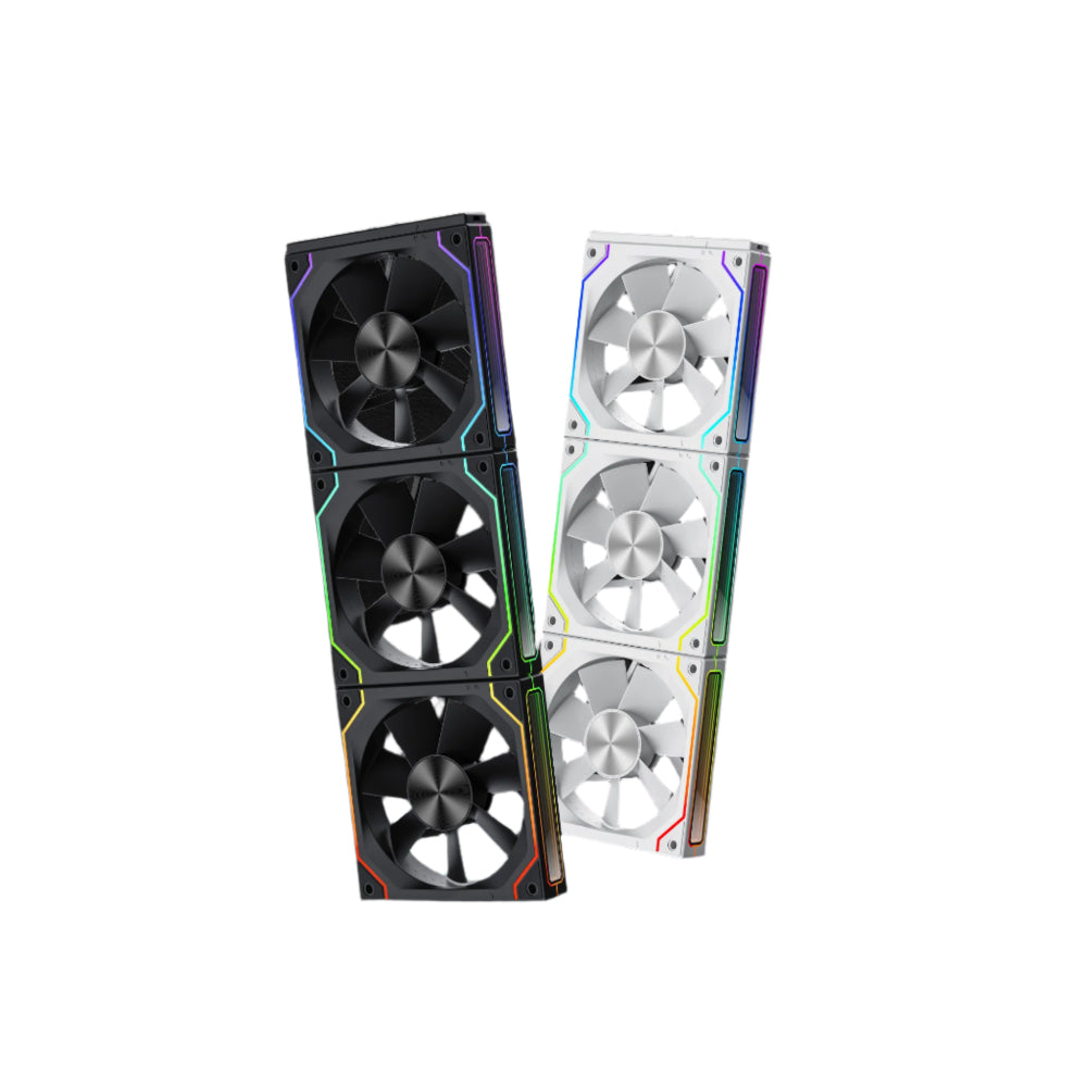 ANT ESPORTS ShiftFlow 120MM Wireless ARGB Cabinet Fan ( Black ) ( Triple Pack )