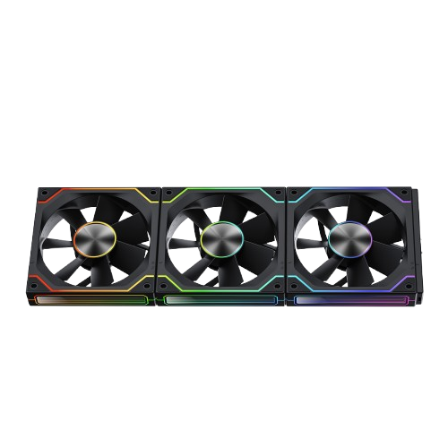 ANT ESPORTS ShiftFlow 120MM Wireless ARGB Cabinet Fan ( Black ) ( Triple Pack )