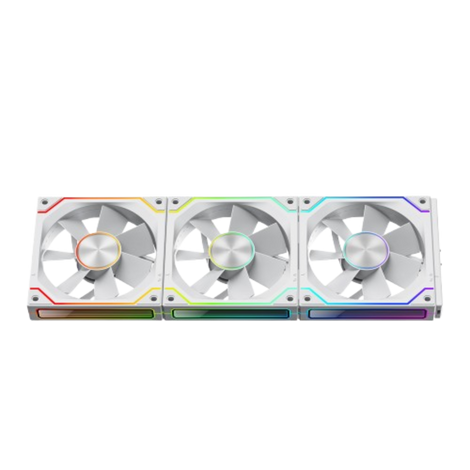 ANT ESPORTS ShiftFlow 120MM ARGB Cabinet Fan ( White ) ( Triple Pack )