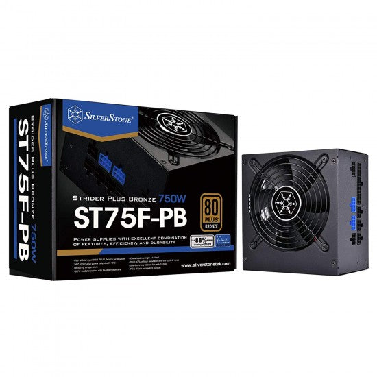SILVERSTONE ST75F-PB 80+ Bronze Fully Modular Power Supply (750 W)