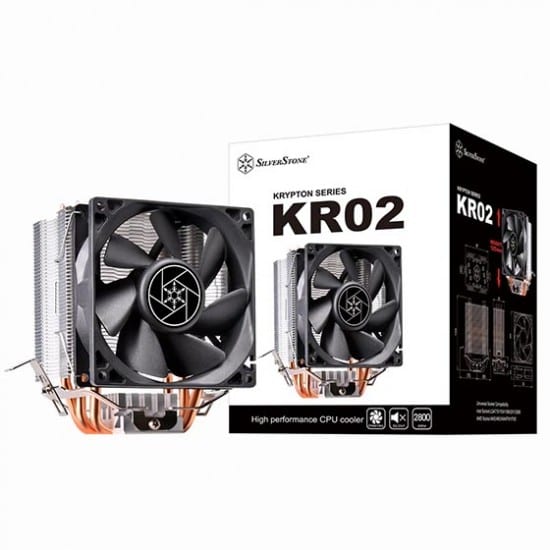 SILVERSTONE KR02 Single Tower CPU Air Cooler (Black)