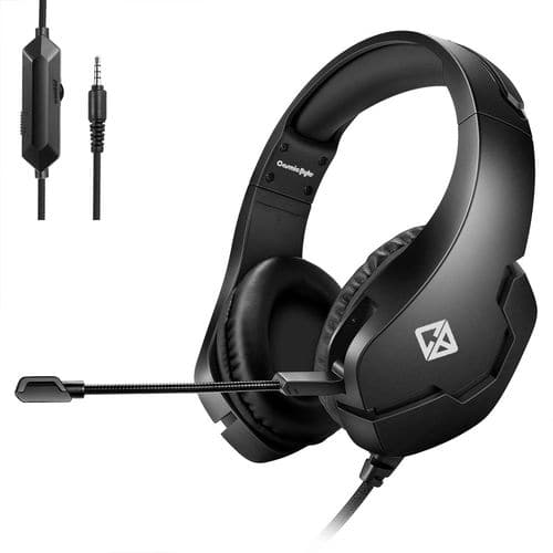 COSMIC BYTE Stardust Wired Stereo Gaming Headphone With Gaming Mic ( Black ) ( PC/PS4/PS5/Mac/OS )