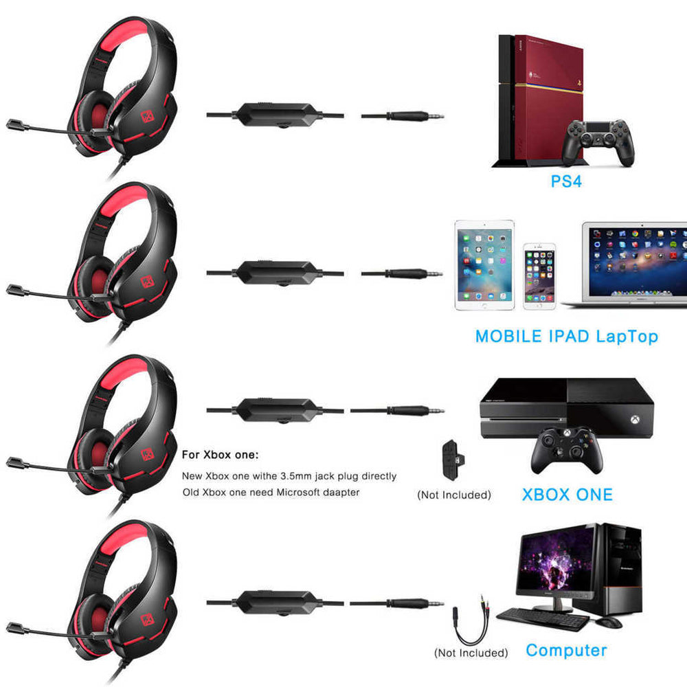 COSMIC BYTE Stardust Wired Stereo Gaming Headphone With Gaming Mic ( Red ) ( PC/PS4/PS5/Mac/OS )