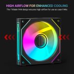 ANT ESPORTS FAN STACKERFLOW KIT 120MM 3-IN-1 CASE FAN KIT ARGB (BLACK)