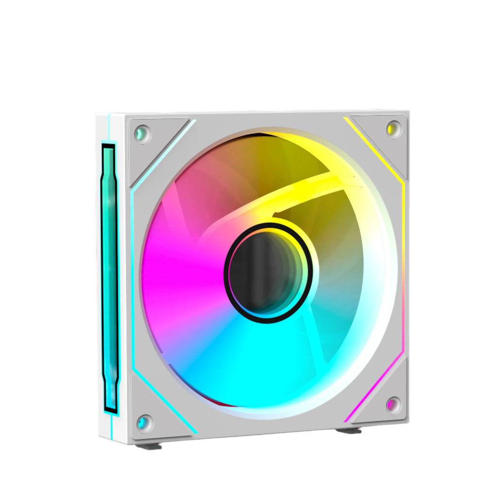 ANT ESPORTS Stackerflow 120mm ARGB Cabinet Fan ( White ) ( Triple Pack )