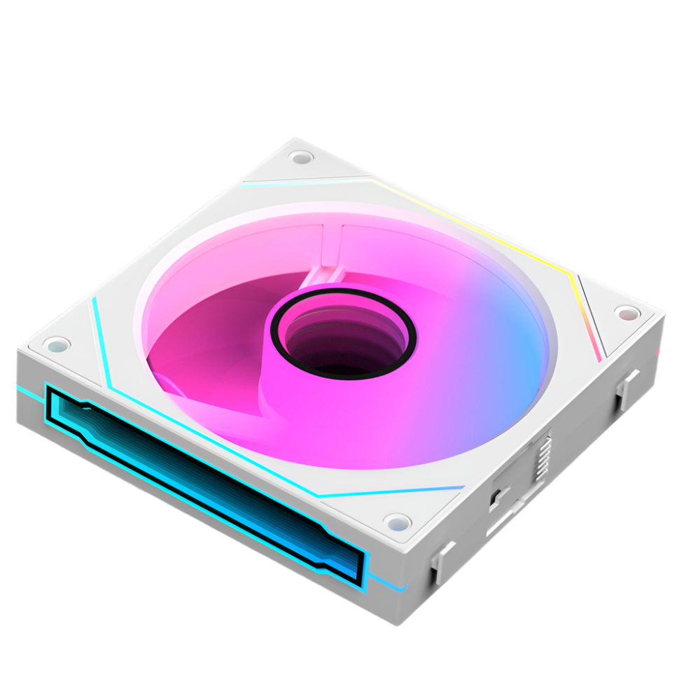 ANT ESPORTS Stackerflow 120mm ARGB Cabinet Fan ( White ) ( Triple Pack )