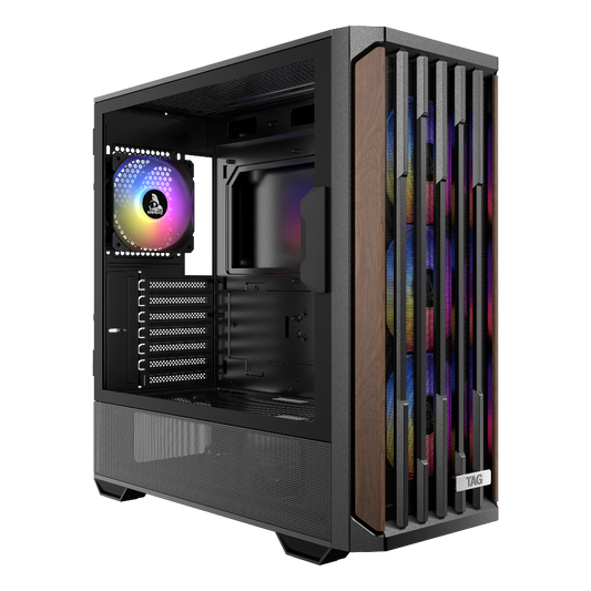 TAG Gamerz Stellar Alpha ARGB ATX Mid Tower Cabinet (Black)