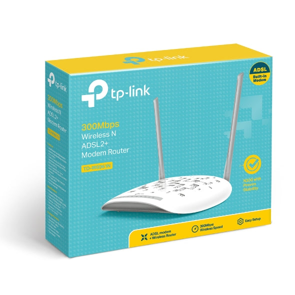 TPLink TD-W8961N 300Mbps Wireless N ADSL2+ Modem Router