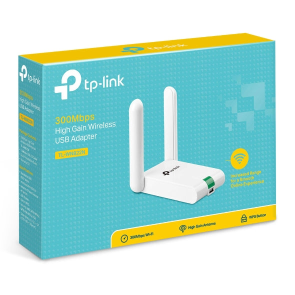 TPLink TL-WN822N 300Mbps High Gain Wireless USB Adapter