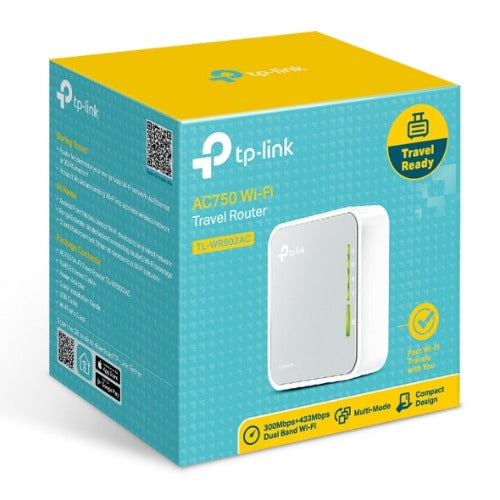 TPLink TL-WR902AC AC750 Wireless Travel Router