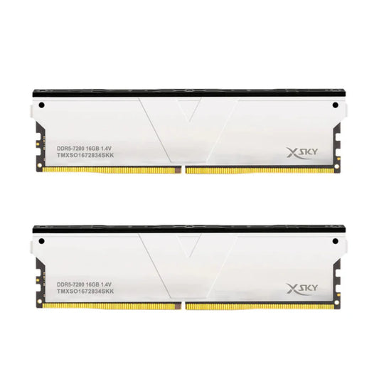 V-COLOR Manta XSky 32GB ( 16GB x 2 ) 7200MHz DDR5 RAM ( Silver ) ( CL34 )