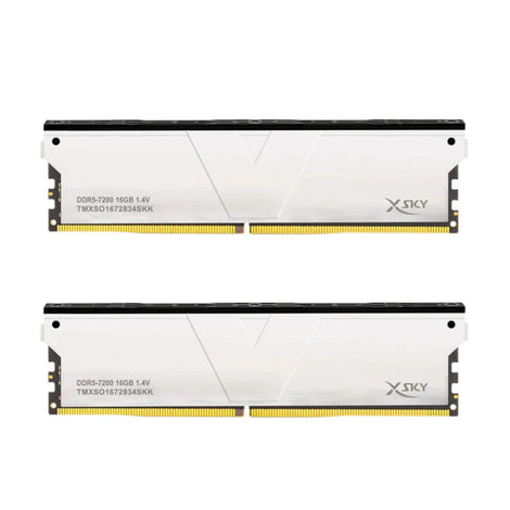 V-COLOR Manta XSky 32GB ( 16GB x 2 ) 7200MHz DDR5 RAM ( Silver ) ( CL34 )