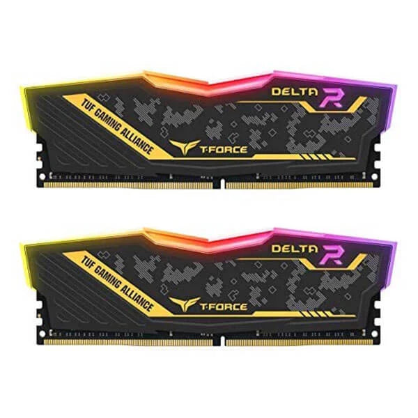 TEAMGROUP T-Force Delta TUF RGB 32GB ( 16GB x 2 ) 3200MHz DDR4 RAM ( Black ) ( CL16 )