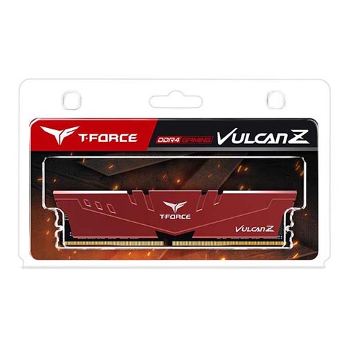 TEAMGROUP T-Force Vulcan Z 32GB ( 32GB x 1 ) 3600MHz DDR4 RAM ( Red ) ( CL18 )