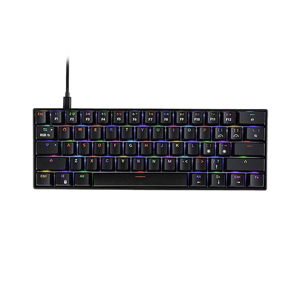 COSMIC BYTE CB-GK-32 Themis 60% Mechanical Wired Gaming Keyboard ( Black ) ( Red Switch )