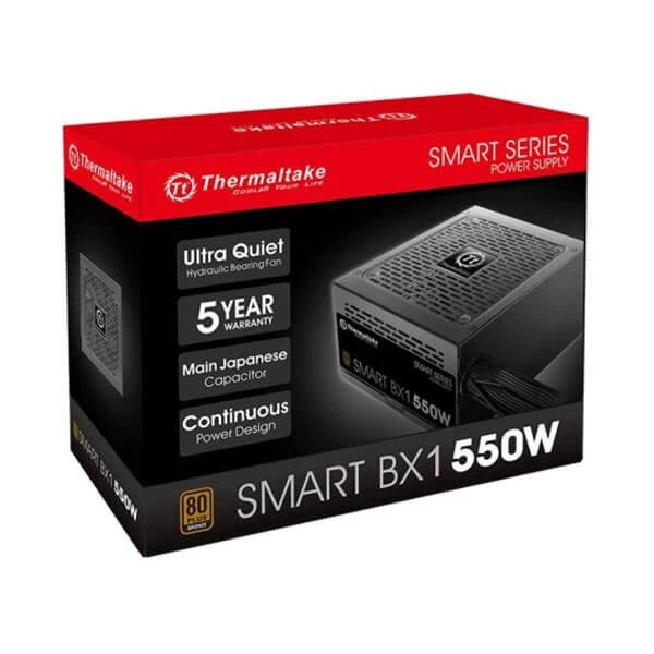 THERMALTAKE SMART BX1 550W 80PLUS BRONZE NON MODULAR SMPS PS-SPD-0550NNSABD-1