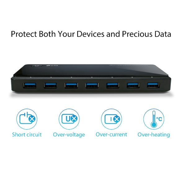 TPLink UH720 USB 3.0 7-Port Hub with 2 Charging Ports