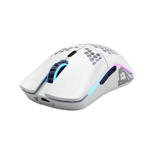 GLORIOUS Model O Minus Wireless Ambidextrous Gaming Mouse ( 19000DPI / 6 Macro Buttons ) ( Matte White )