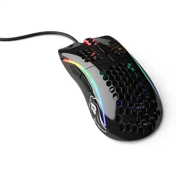 GLORIOUS Model D Wired Ergonomic Gaming Mouse ( GLO-MS-DW-MB ) ( 12000DPI / 6 Macro Buttons ) ( Glossy Black )