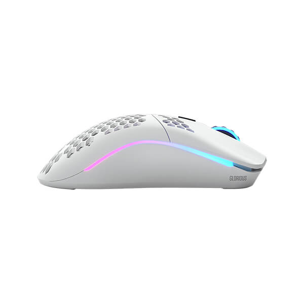 GLORIOUS Model O Minus Wireless Ambidextrous Gaming Mouse ( 19000DPI / 6 Macro Buttons ) ( Matte White )