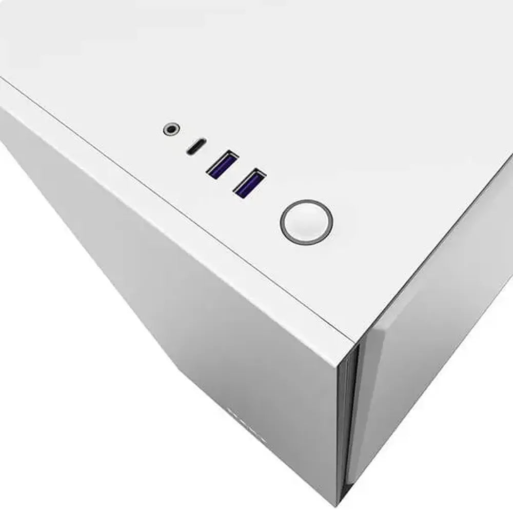 NZXT H710i ATX Mid Tower Cabinet With Tempered Glass And ARGB LED Strip (Matte White)
