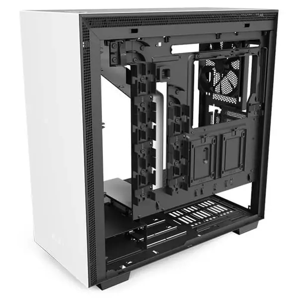 NZXT H710i ATX Mid Tower Cabinet With Tempered Glass And ARGB LED Strip (Matte White)