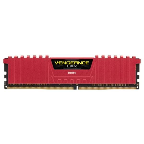 CORSAIR Vengeance LPX 16GB ( 16GB x 1 ) 3000MHz DDR4 RAM ( Red ) ( CL16 )