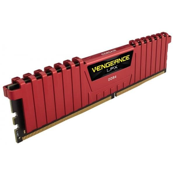 CORSAIR Vengeance LPX 16GB ( 16GB x 1 ) 3000MHz DDR4 RAM ( Red ) ( CL16 )