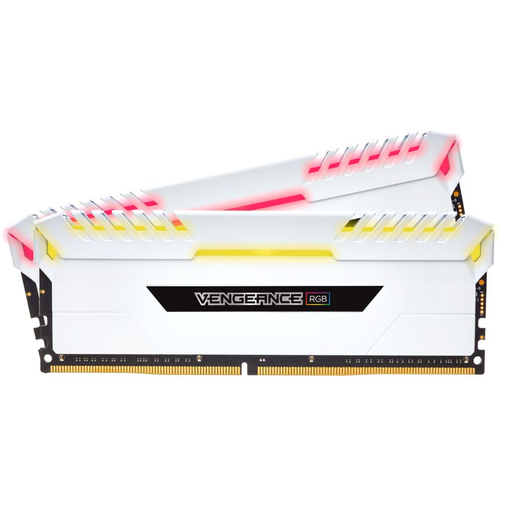 CORSAIR Vengeance RGB 16GB ( 8GB x 2 ) 3000MHz DDR4 RAM ( White )