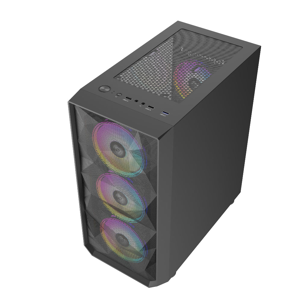 TAG Gamerz Pulser ARGB MATX Mid Tower Cabinet (Black)