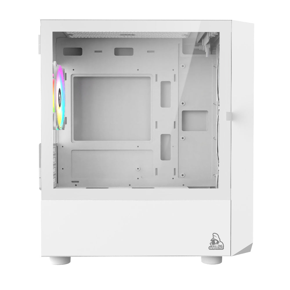 TAG Gamerz Pulser ARGB MATX Mid Tower Cabinet (White)