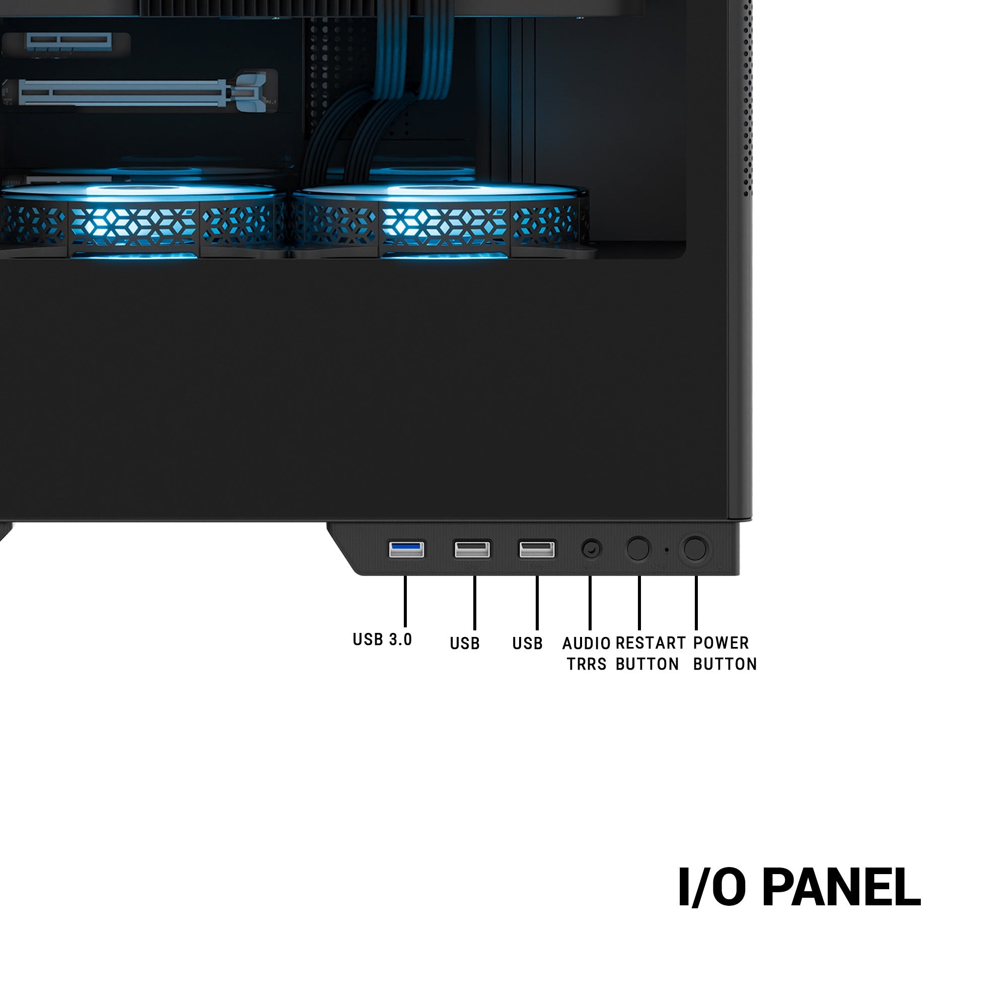 Ant Esports X2 LCD ARGB ATX Mid Tower Case