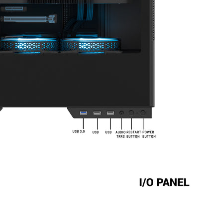 Ant Esports X2 LCD ARGB ATX Mid Tower Case