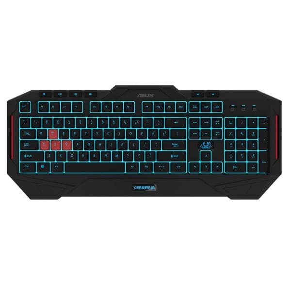 ASUS Cerberus MKII Full Size Membrane Wireless Gaming Keyboard ( Black )