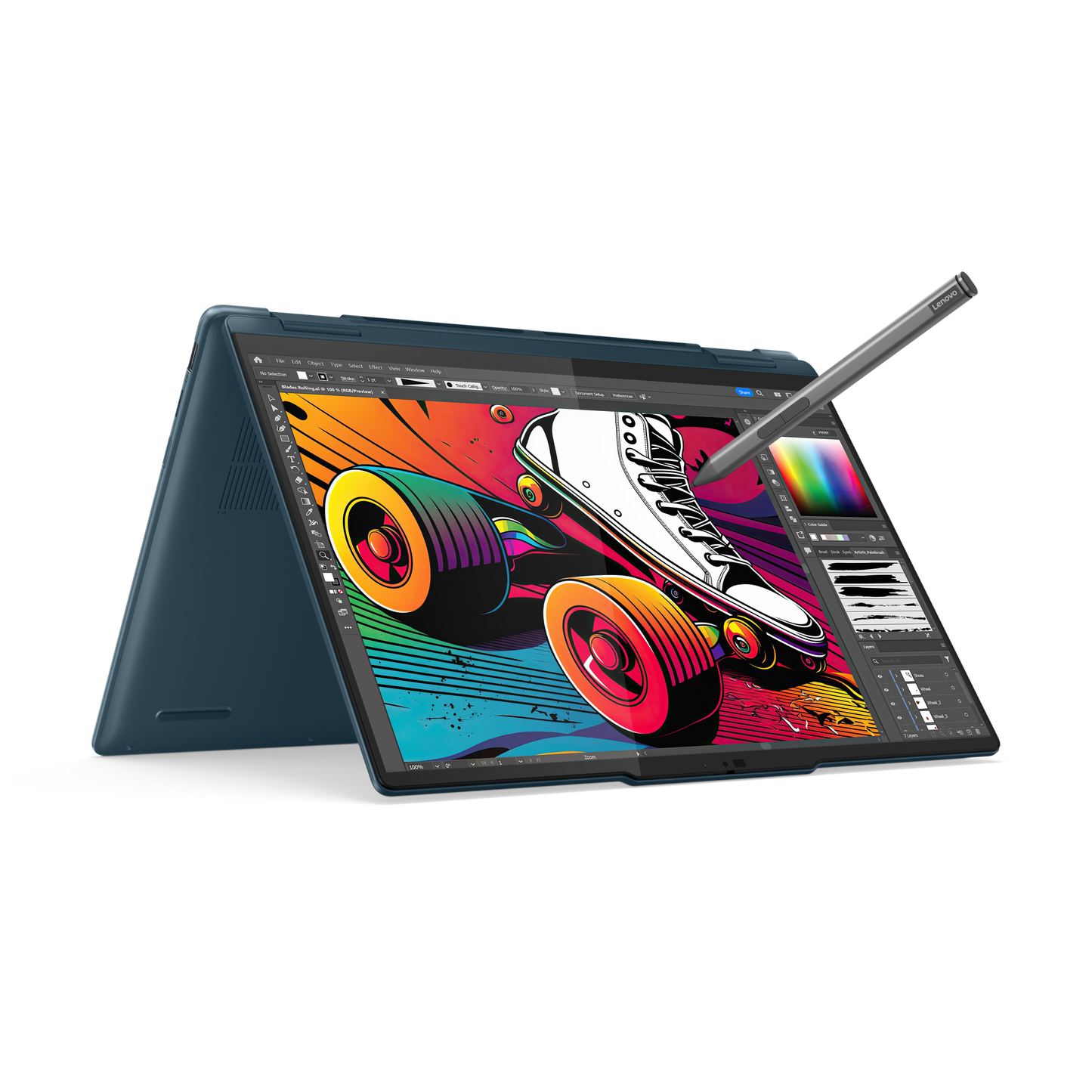 LENOVO YOGA 7 2IN1 83DJ006YIN [ULTRA7-155H 14TH GEN/16GB/1TB SSD/WIN11 HOME+MSO/14.0 INCH TOUCH/INTEGRATED GRAPHICS /1 YEAR(S)/TIDEAL TEAL]