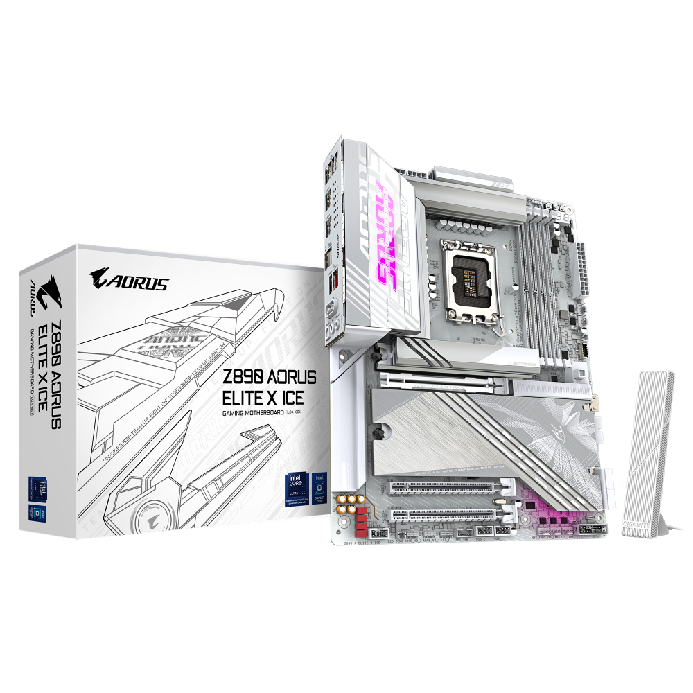 GIGABYTE Z890 Aorus Elite X ICE WIFI DDR5 Intel Motherboard ( White )