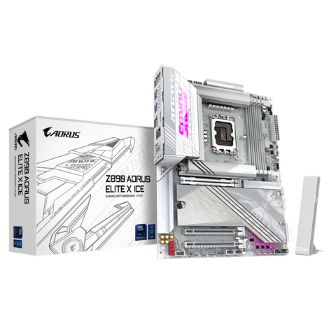 GIGABYTE Z890 Aorus Elite X ICE WIFI DDR5 Intel Motherboard ( White )