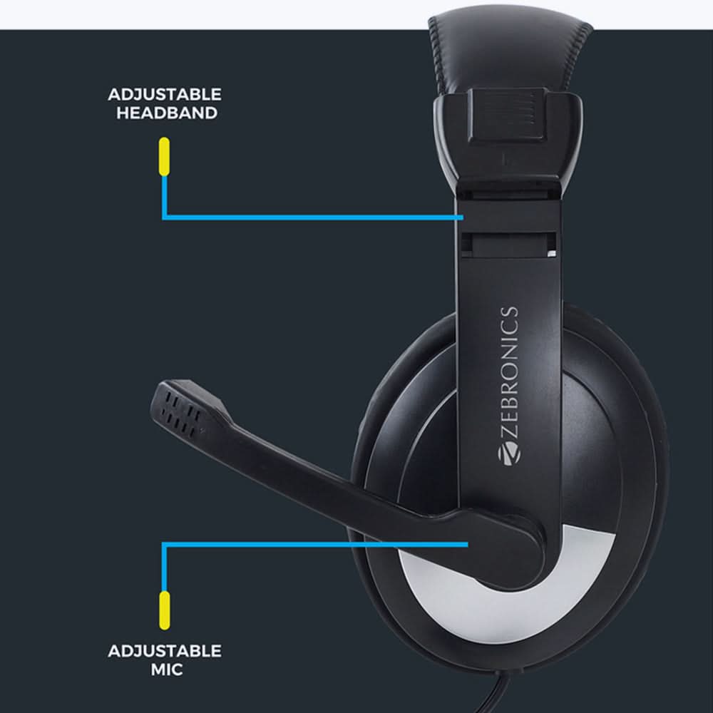 HEADPHONE ZEBRONICS 200HMV W/MIC